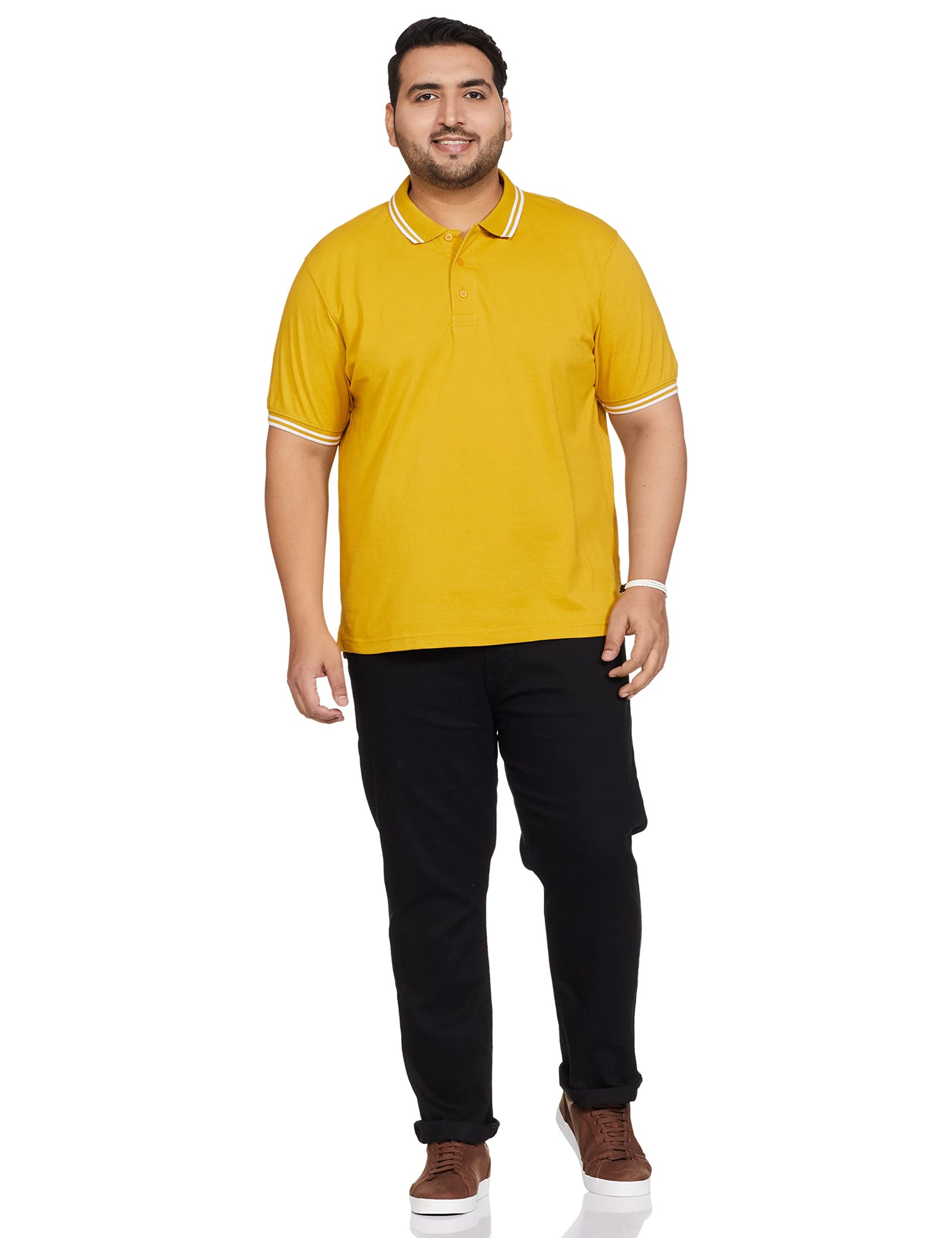 Amazon Brand - Symbol Men's Solid Regular Fit Polo (CT-Single)