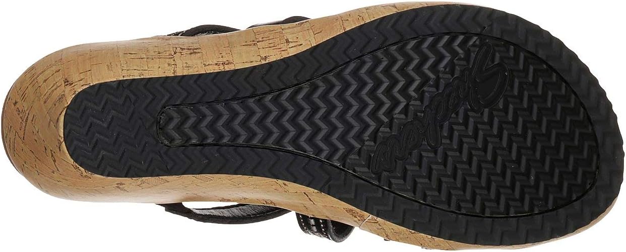 Skechers BEVERLEE - TIGER POSSE Women's Wedge Sandal - Black