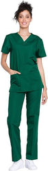 Cherokee Unisex Scrub Top and Pant Set - Medical Scrubs