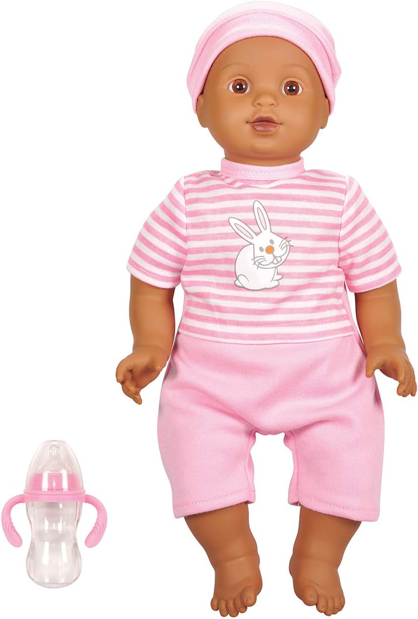 Lotus Soft-Bodied Baby Doll Bunny, Multi-Colour, 14 inch/36 cm, LT14103