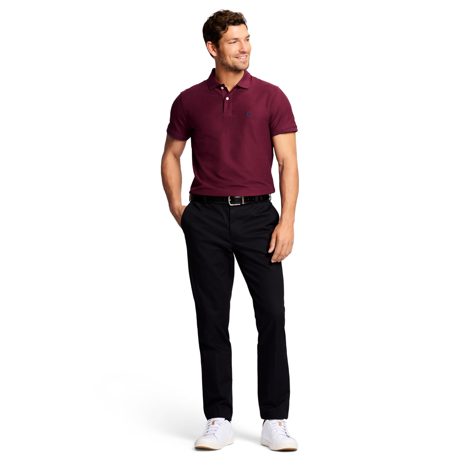 IZOD Men's Regular American Chino Flat Front Straight-Fit Pant