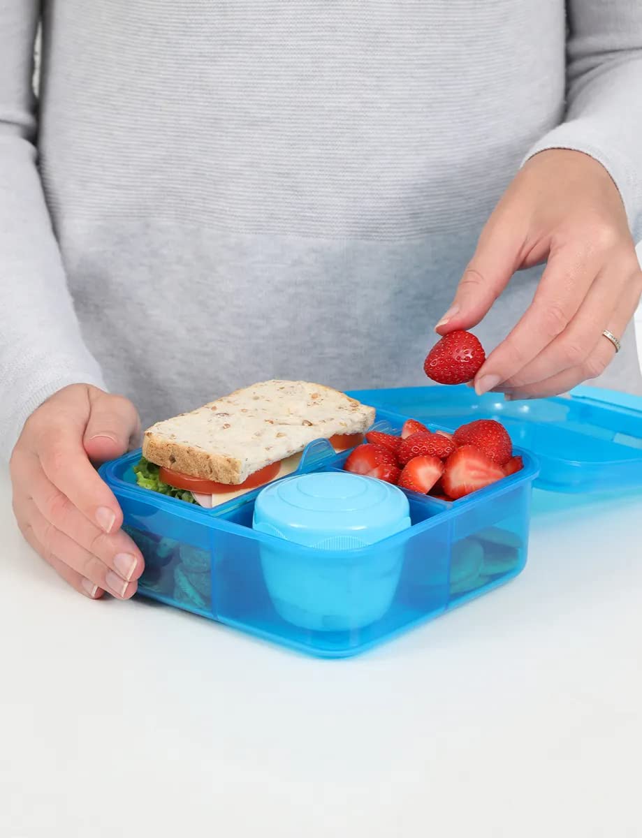 Sistema 1.25L Bento Cube Lunch Box Blue, 41685