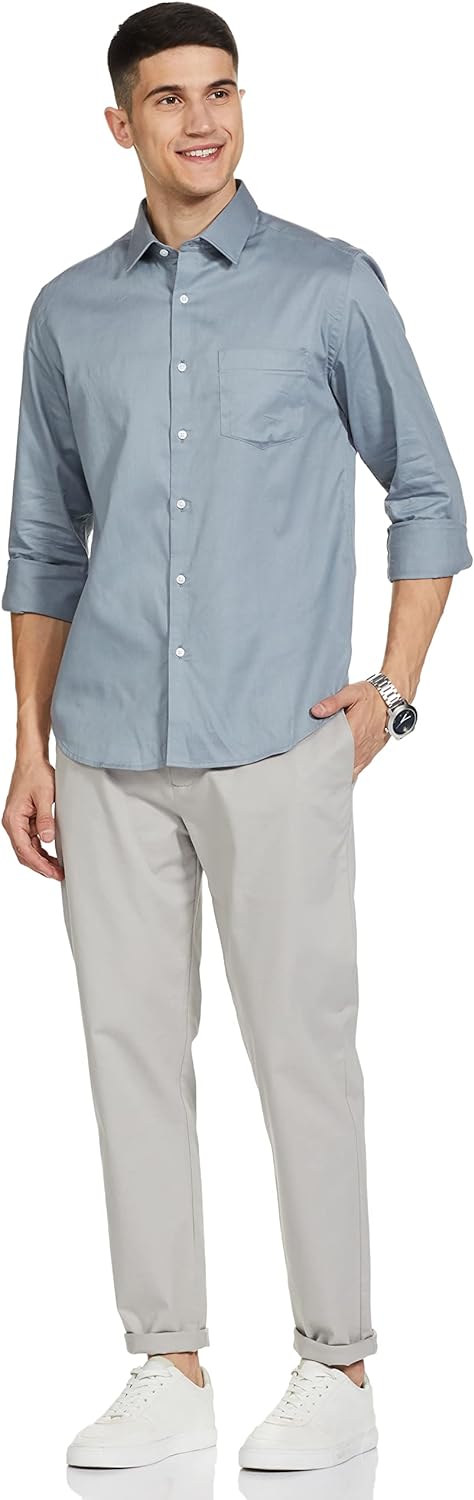 Diverse Men's Slim Fit Button-Down Shirt (Dcmff01Sc15L40-3045N)