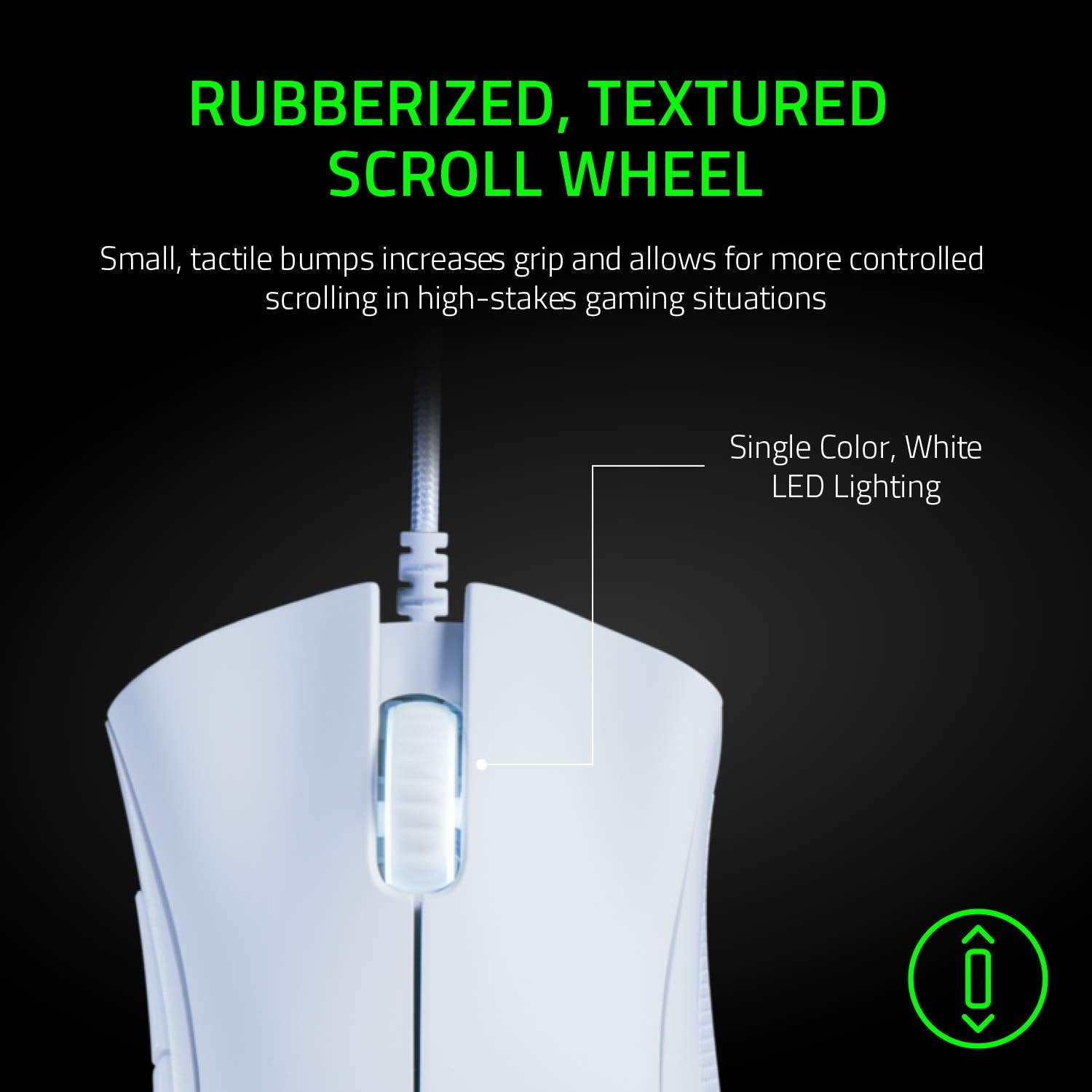 Razer DeathAdder Essential Gaming Mouse: 6400 DPI Optical Sensor - 5 Programmable Buttons - Mechanical Switches - Rubber Side Grips - Mercury White