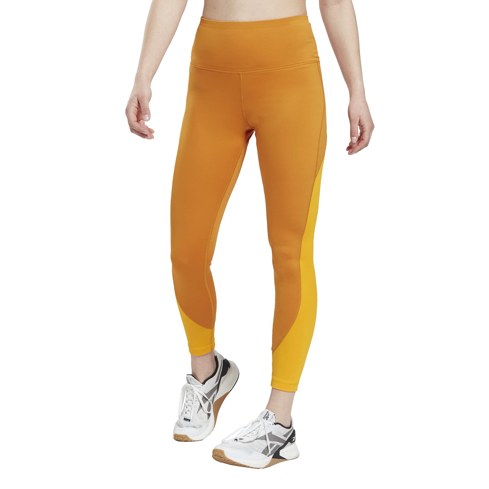 Reebok womens WOR Rib High Rise Tight Leggings