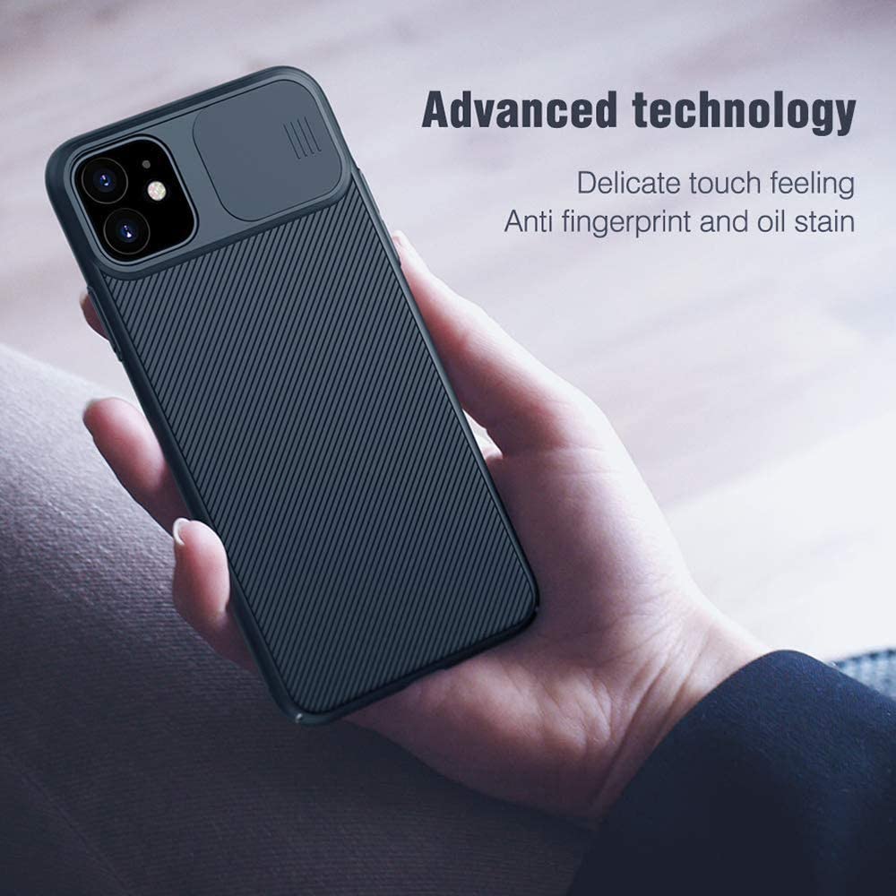 Nillkin Apple Iphone 11 Case Cam Shield Series With Camera Slide Cover Mobile Phone - Black