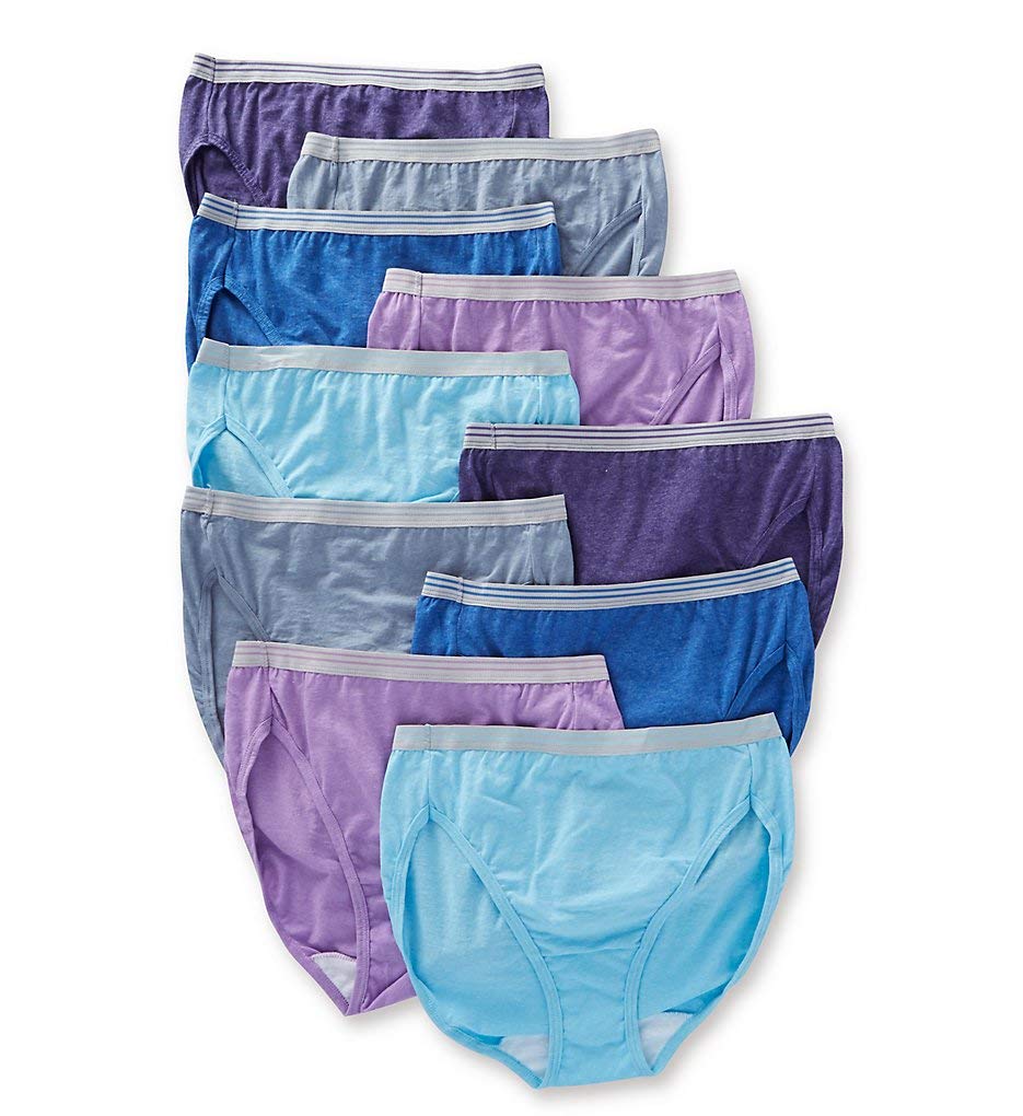 Fruit of the Loom Women's Tag Free Cotton Hi Cut Panties (Regular & Plus Size)