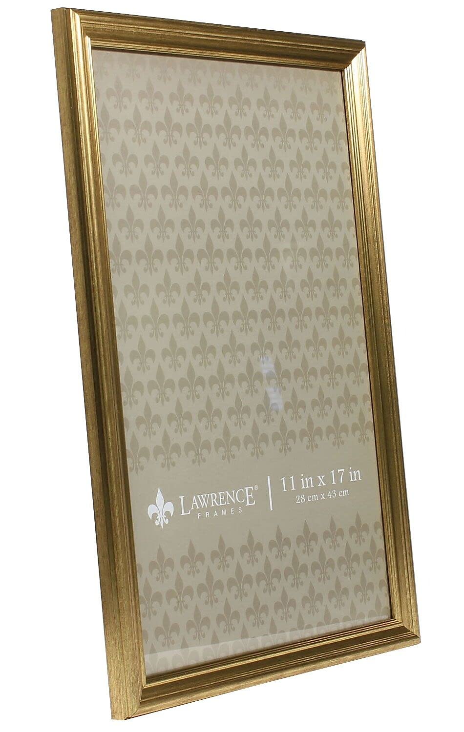 Lawrence Frames 536217 Gold 11X17 Sutter Burnished Picture Frame