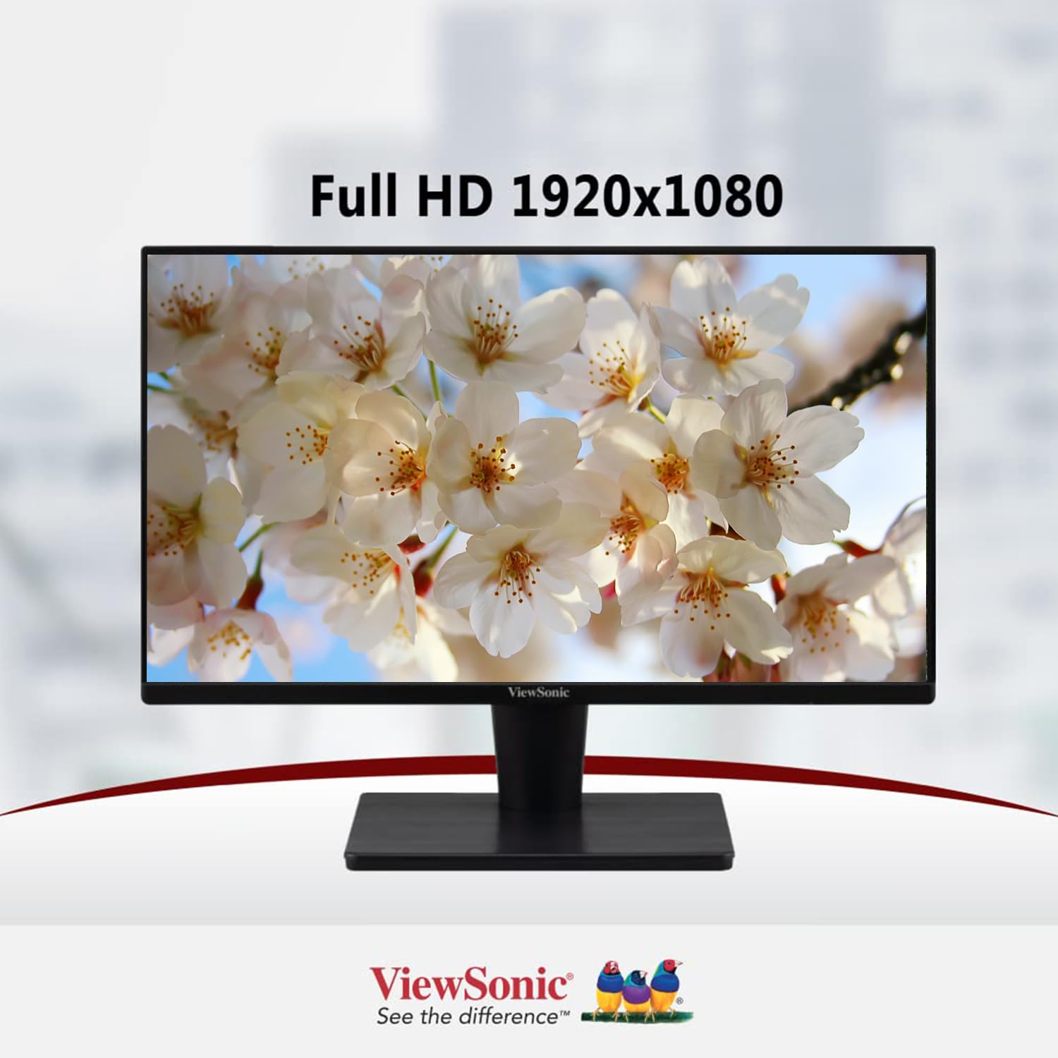 ViewSonic 22 Inch Full HD 1080p LED 1920 x 1080 Pixels Backlit Display AMD Freesync Monitor with HDMI, VGA, Tilt, Eye Care Technology, SRGB104% and 5 Year Warranty Upon Registration-VA2215-H