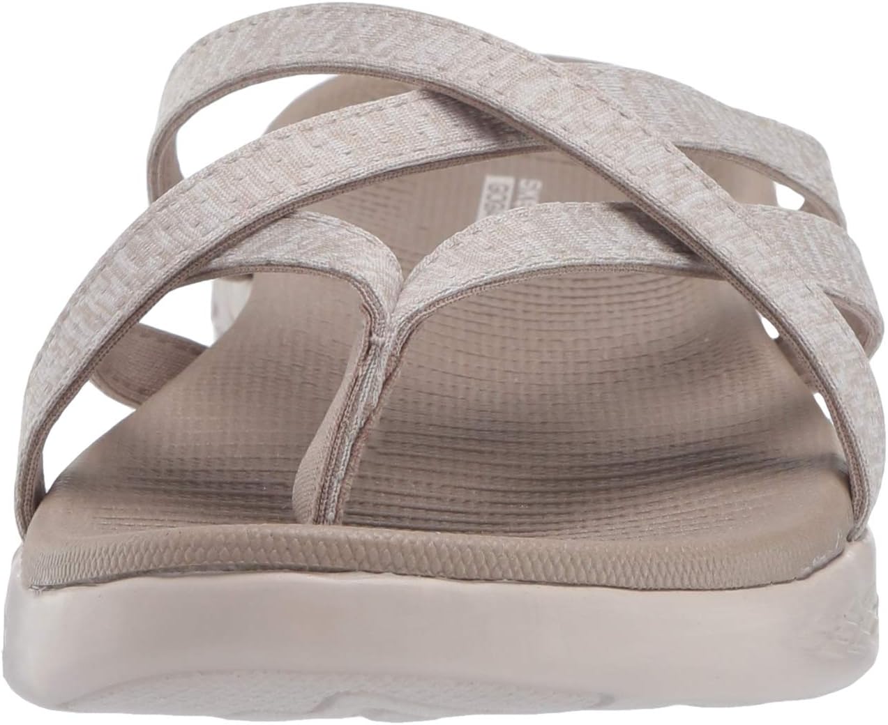 Skechers ON-THE-GO Women's Flat Sandal - Taupe Textile