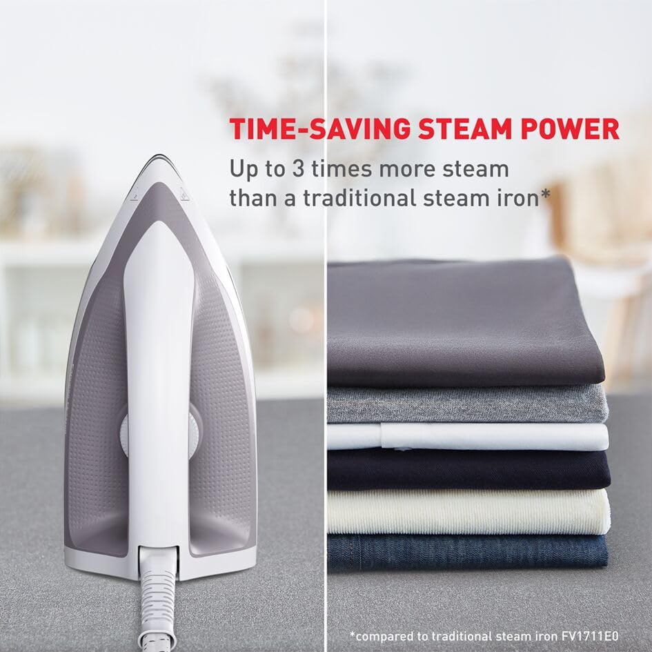 TEFAL Steam Generator Iron | Express Optimal Steam Station |2200W |5.3bars,250g/min,110g/min |ceramic soleplate | SV4111M0