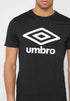 Umbro Mens FW Large Logo Cotton Tee T-Shirt Color: Black Size: S