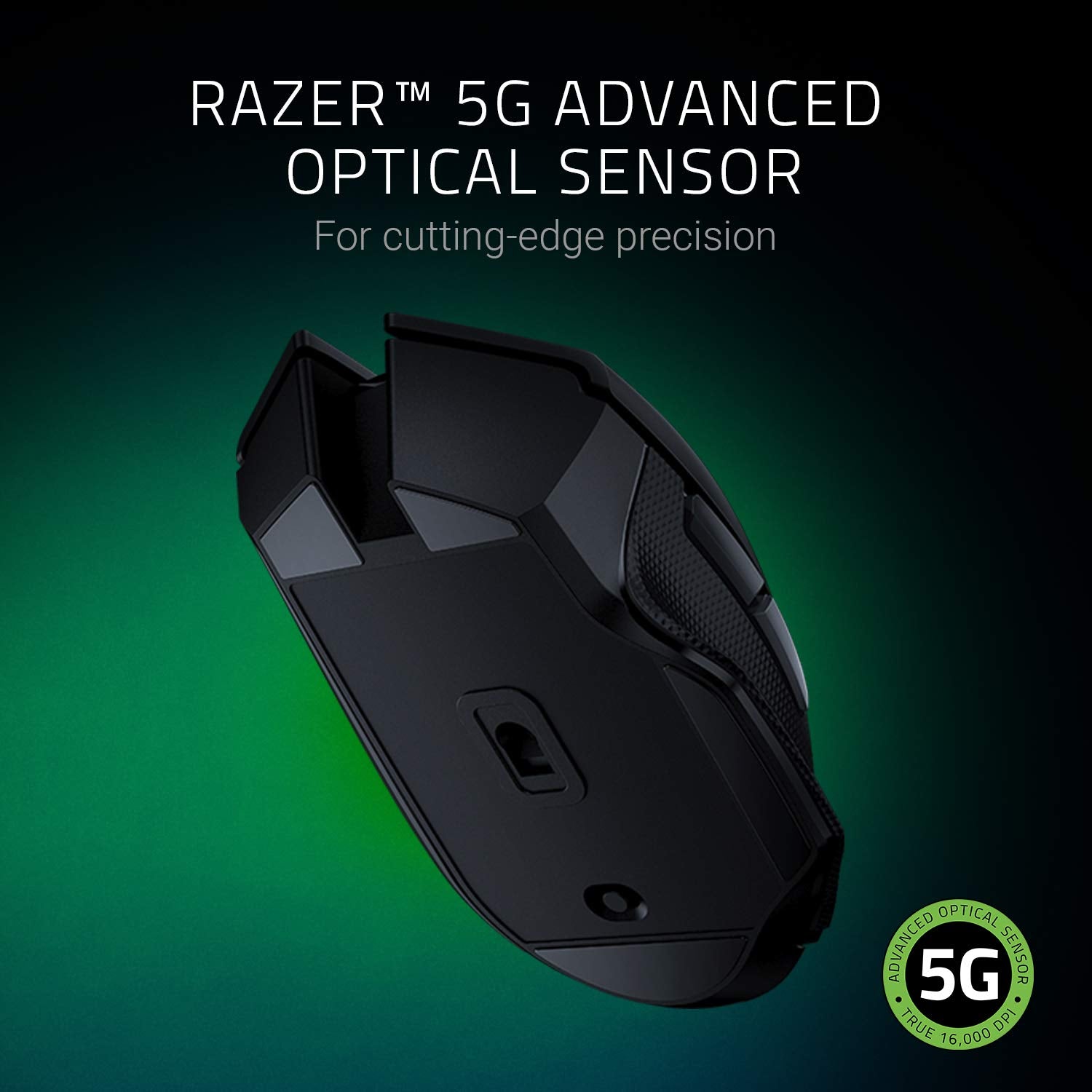 Razer Basilisk X Hyperspeed Wireless Gaming Mouse: Bluetooth & Wireless Compatible, 16K Dpi Optical Sensor, 6 Programmable Buttons, 450 Hr Battery, Classic Black