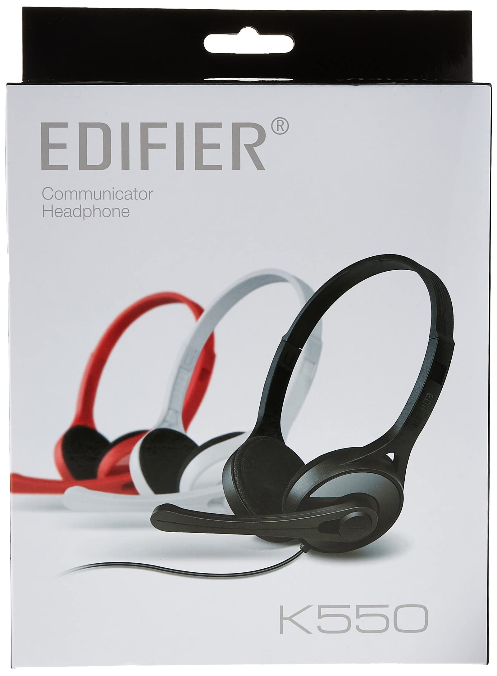 Edifier Basic Computer Headset Black K550 Single Plug Bk6923520224951, Medium, Wired