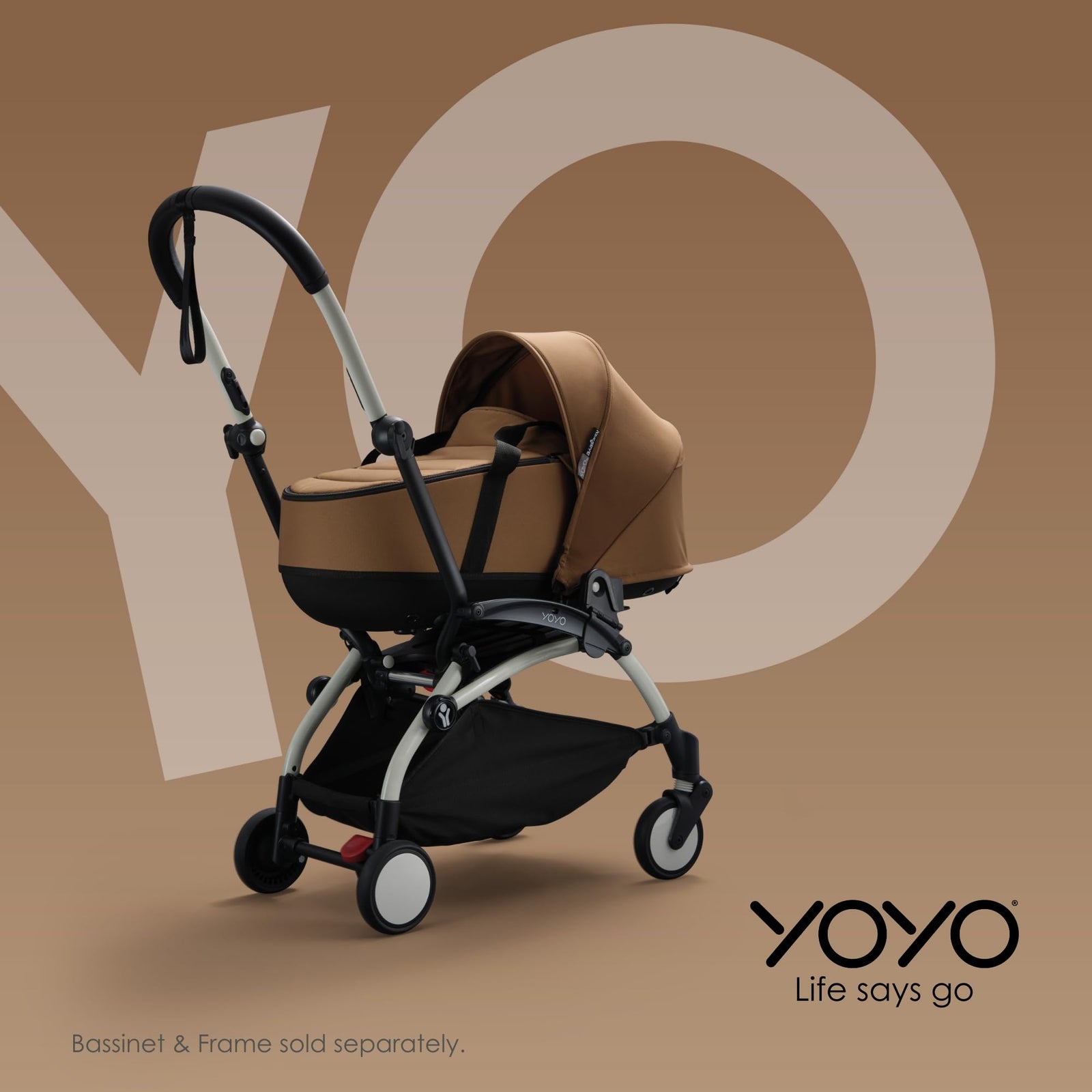 BABYZEN YOYO Connect Bassinet Adapters (2 pcs) - Connect your YOYO Stroller Bassinet to the Babyzen YOYO2 Stroller - Black, one size