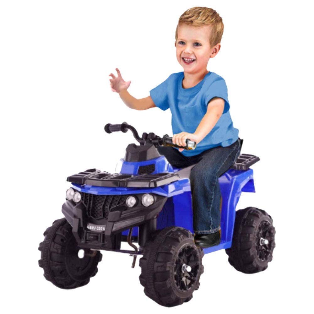 Dorsa 6V Children's Electric Mini ATV 4 Wheel Ride on Car, Blue, 3201-K-BLUE