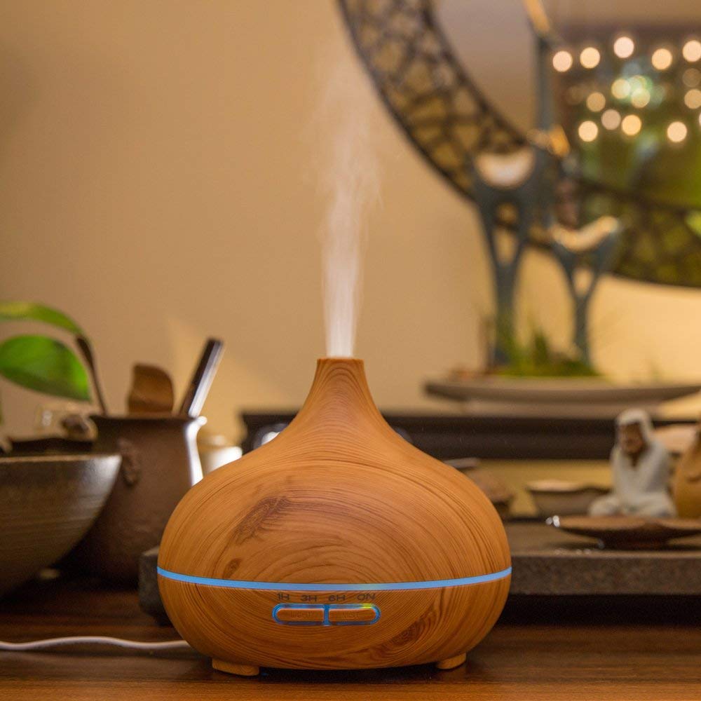 SKY TOUCH Essential Oil Diffuser - 550ml with 4 Timer Settings and Auto Shut-Off