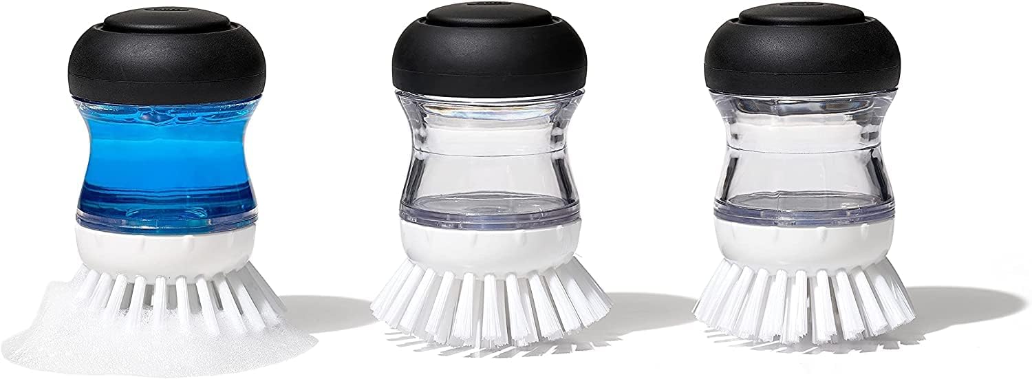 Oxo Good Grips Soap Dispensing Palm Brush Storage Set