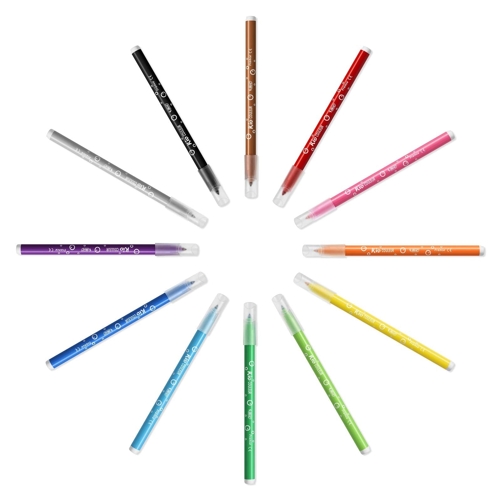 BIC Kids color pen 12 color set Rainbow case input BKRB12E BIC Japan