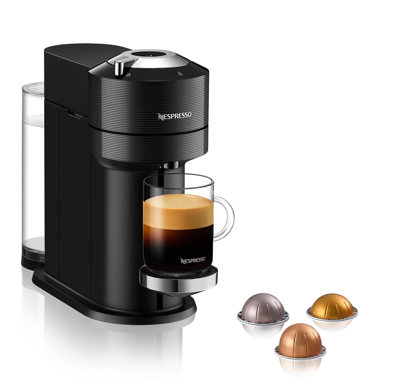 Nespresso Vertuo Next coffee machine by Nespresso, Classic Black - UAE Version