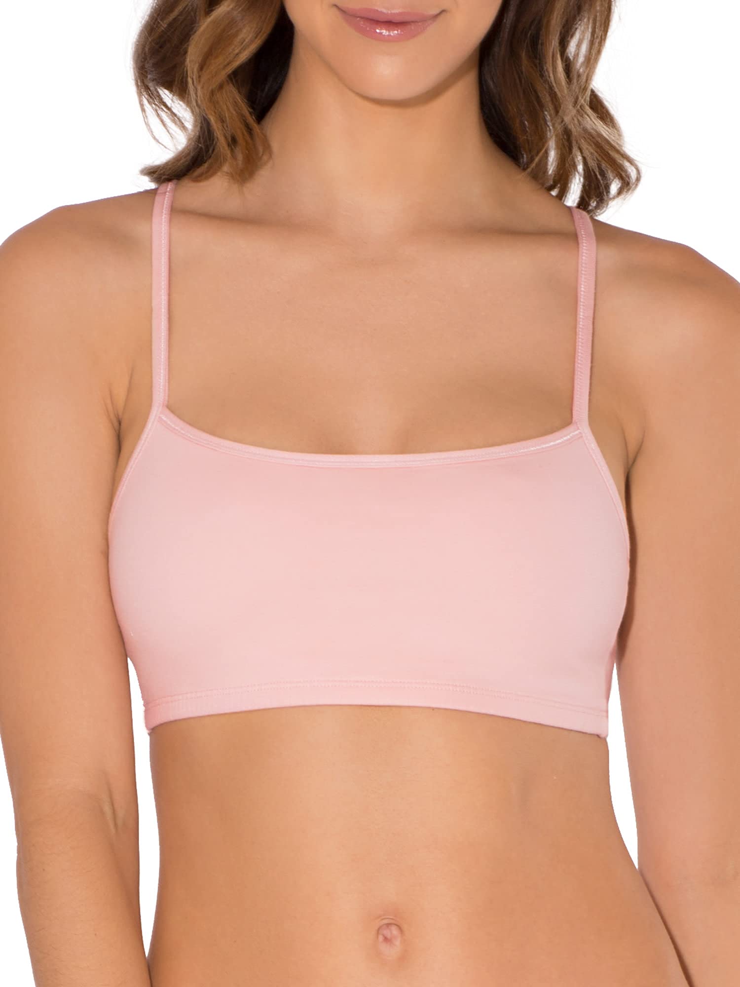 Fruit Of The Loom womens Spaghetti Strap Cotton Sports Bra Sports Bra (pack of 4) 40
