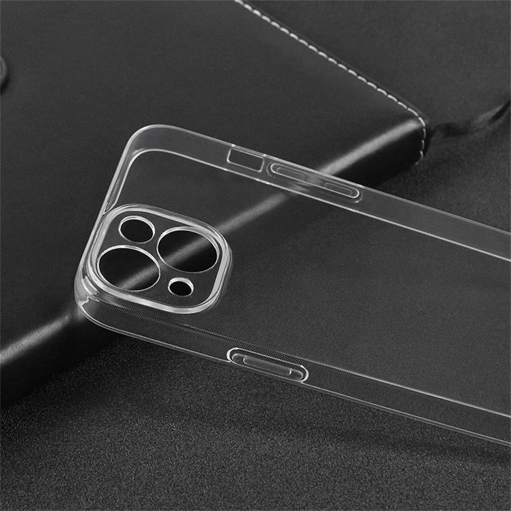 AJEZDONG Compatible with iPhone 14 PLUS Case Bumper Hybrid Protective Anti Yellowing Shockproof Non Slip Slim Fit (Crystal Clear)