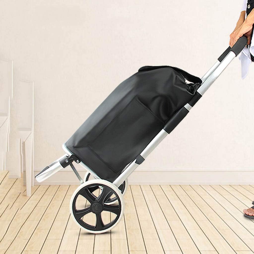 Shopping Trolleys Shopping Cart Shopping Trolleys Shopping Trolley 2 Wheel Foldable Portable Shopping Trolleys Household Aluminum Alloy Grocery Shopping Cart Shopping Trolleys