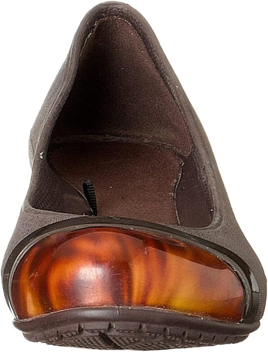 Crocs Tortoise-Shell Toe-Cap Wedge Heels For Women