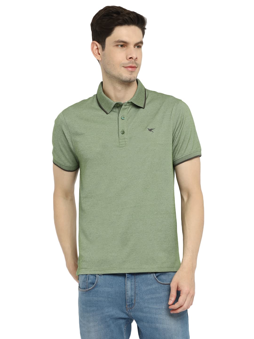 Deniklo Men's Solid Regular Polo Shirt