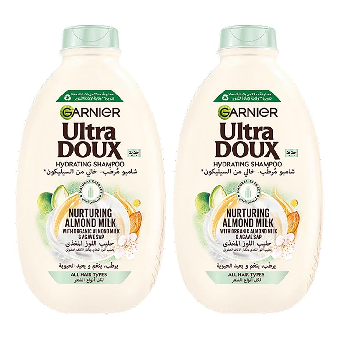 Garnier Ultra Doux Almond Milk Shampoo, 2 X 400 ml - Pack of 2