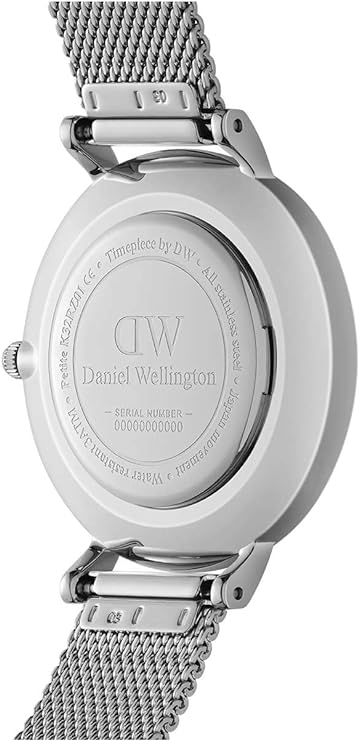 Daniel Wellington Women Classic Petite Sterling Analog Watch - 32 Mm - Black/Silver - DW00100162