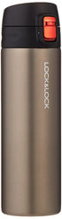 LOCK & LOCK Feather Light Vacuum Bottle - Travel Mug, Stainless Steel, Anthracite, 500 ml / LHC3220