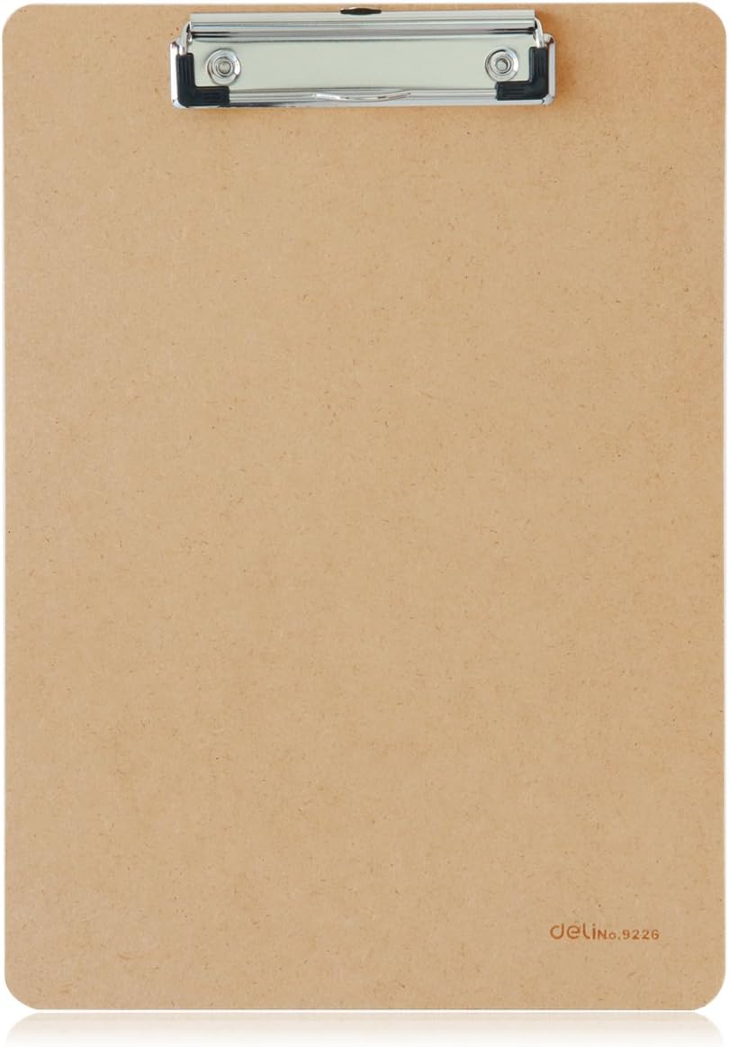 Deli e9226 clipboard, a4 size, brown