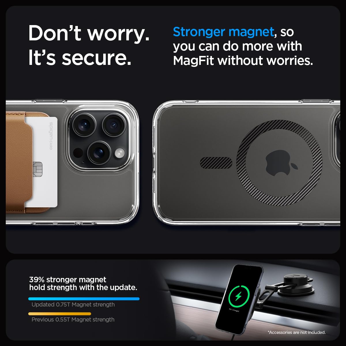 Spigen Ultra Hybrid MagFit designed for iPhone 15 Pro Max case cover compatible with MagSafe - Carbon Fiber