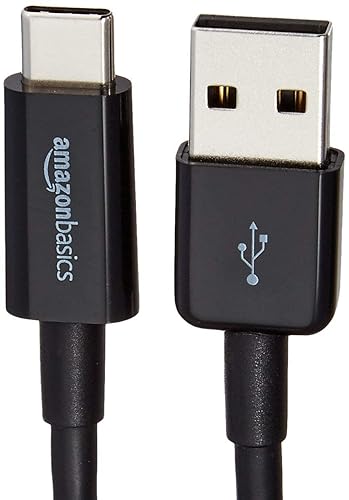 Amazon Basics AmazonBasics USB Type-C to USB-A 2.0, 480Mbps Speed, USB-IF Certified, for Apple iPhone 15, iPad, Samsung Galaxy, Tablets, Laptops, 9 Feet (2.7 Meters) - Black