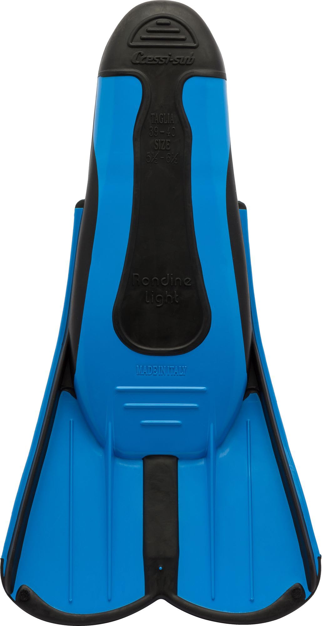 Cressi Short Full Foot Pocket Fins for Swimming or Training in the Pool and in the Sea - Light: made in Italy
