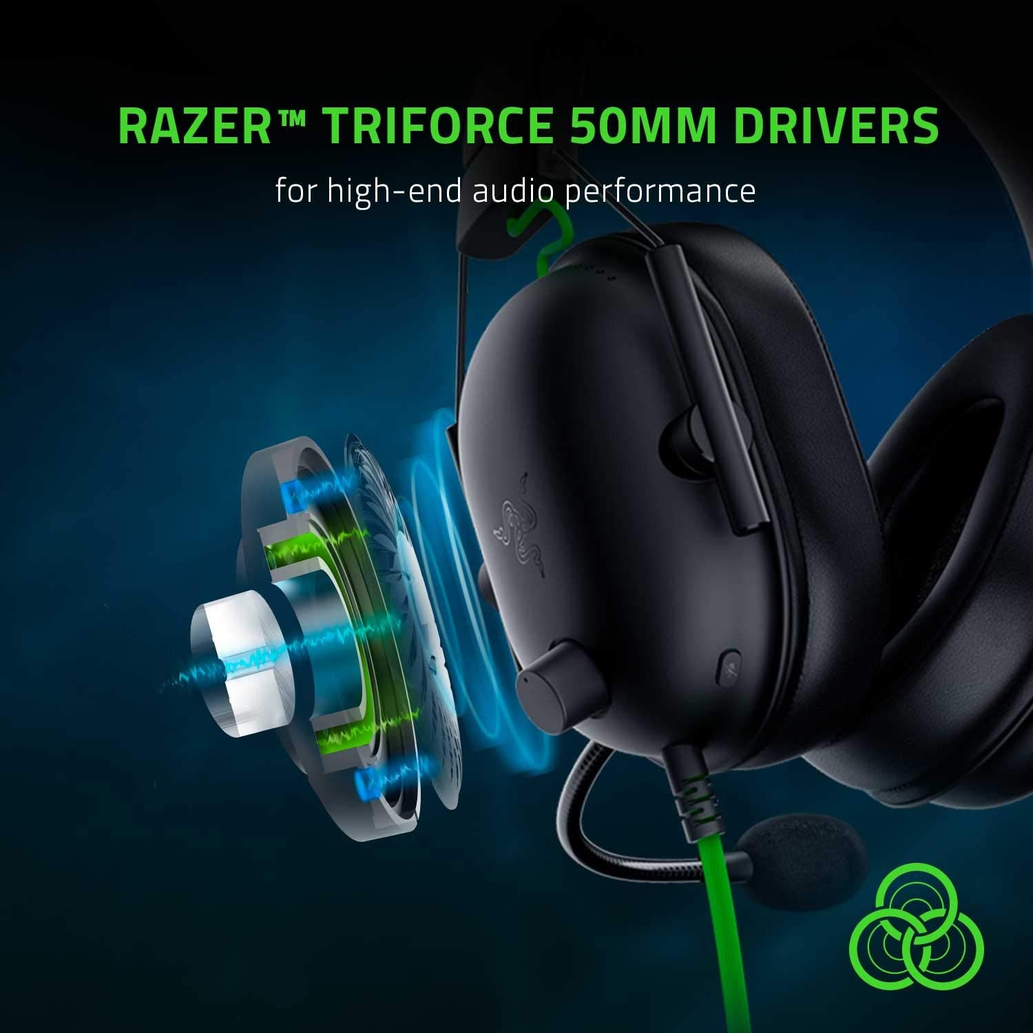 Razer BlackShark V2 X Gaming Headset – 7.1 Surround Sound, 50mm Drivers, Memory Foam Cushions for Multi-Platform Use