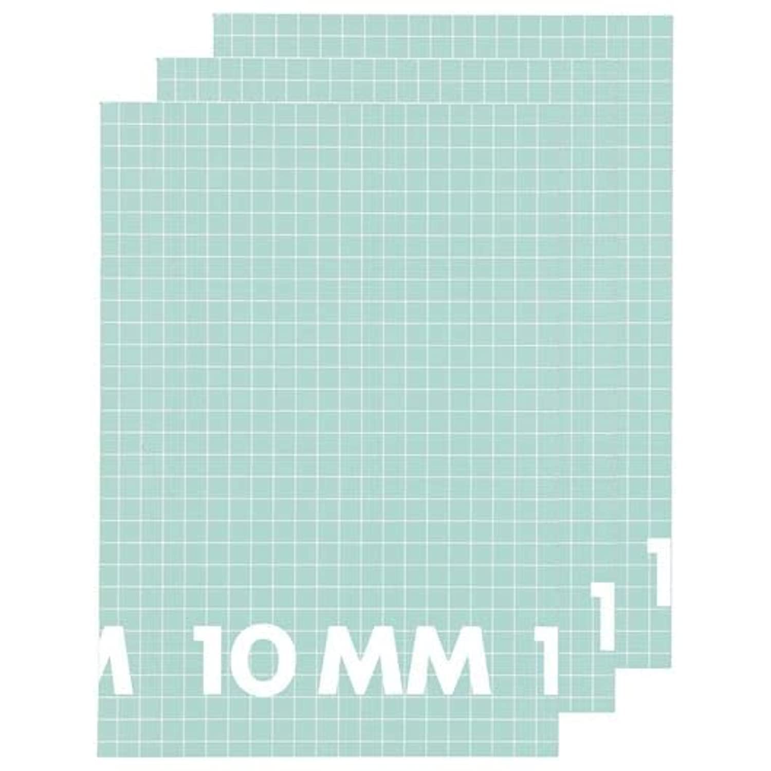 Hema A4 80 Pages Notebooks 3 Piece, 100 mm x 10 mm Size, Mint Green