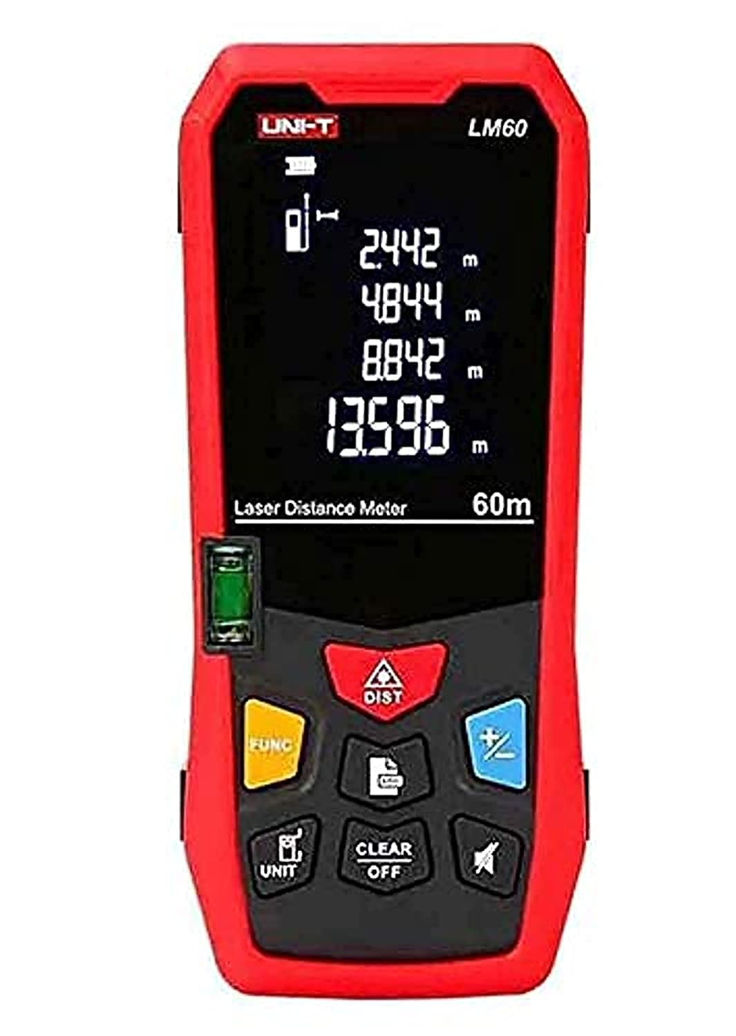 UNI-T LM60 Laser Rangefinders | Bubble Level Rangefinder Range 60m Handheld Distance Meter