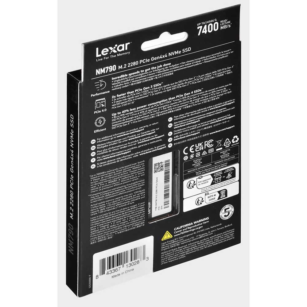 Lexar SSD M.2 1TB PCIe Gen 4X4 NVMe