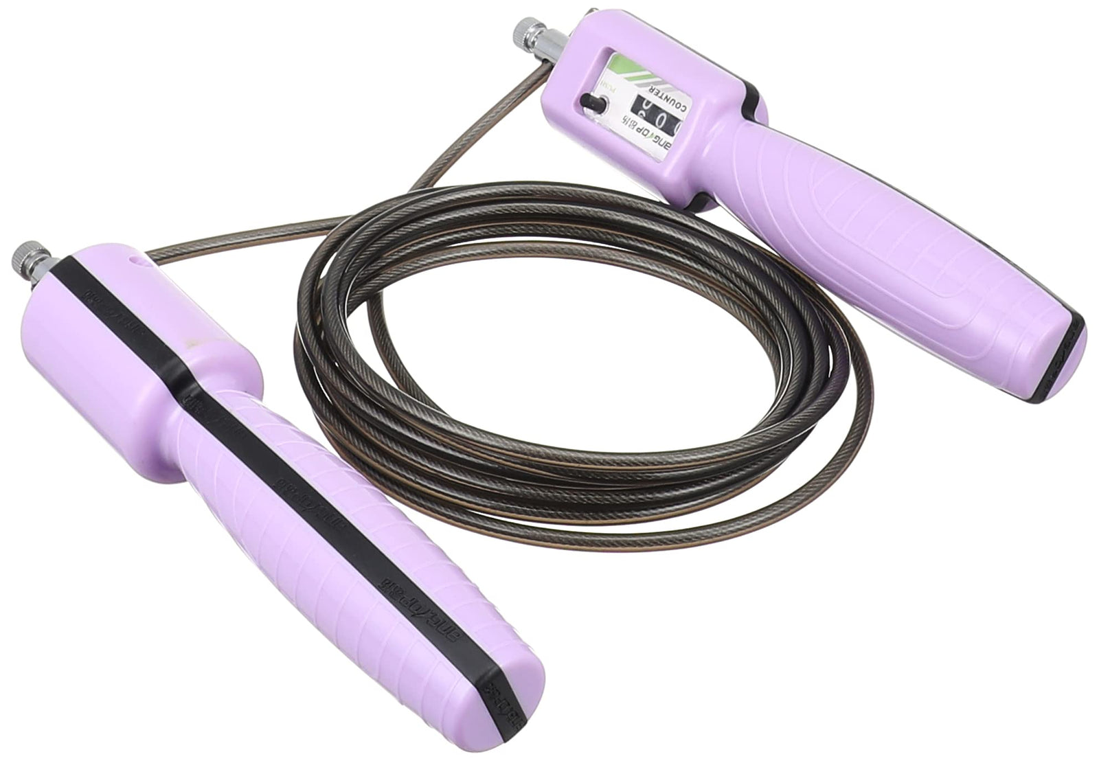 ANGTOP AT0526 Steel Wire Jump Rope with Counter - Purple