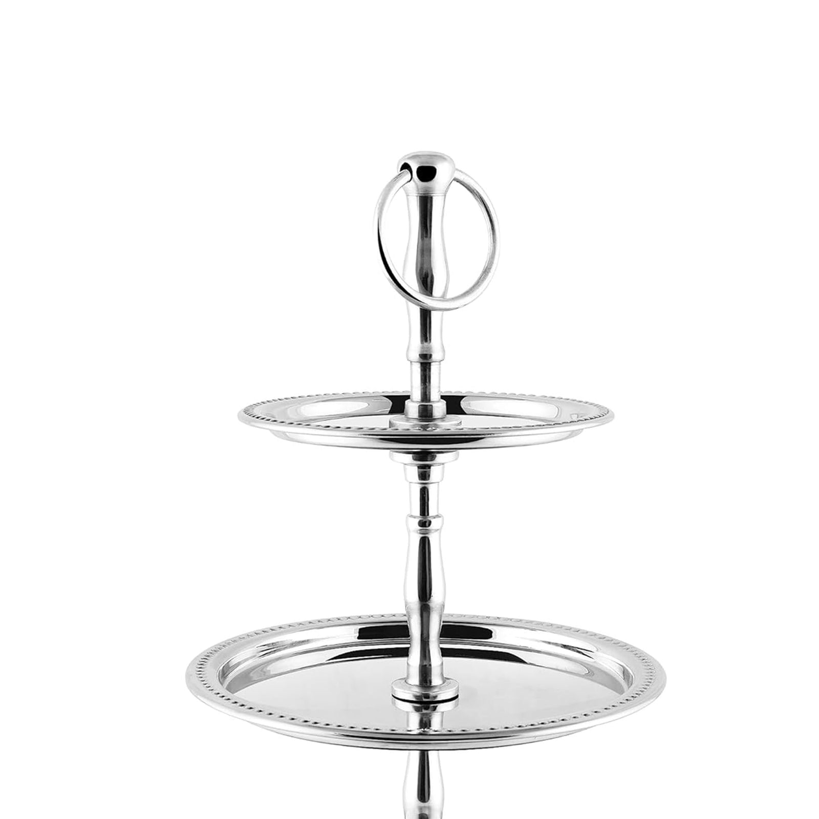 BLACKSTONE Stainless Steel Tray Dessert Stand Pastry Stand Cake Stand Serving Platter Serving Plate Tray (2 TIER)
