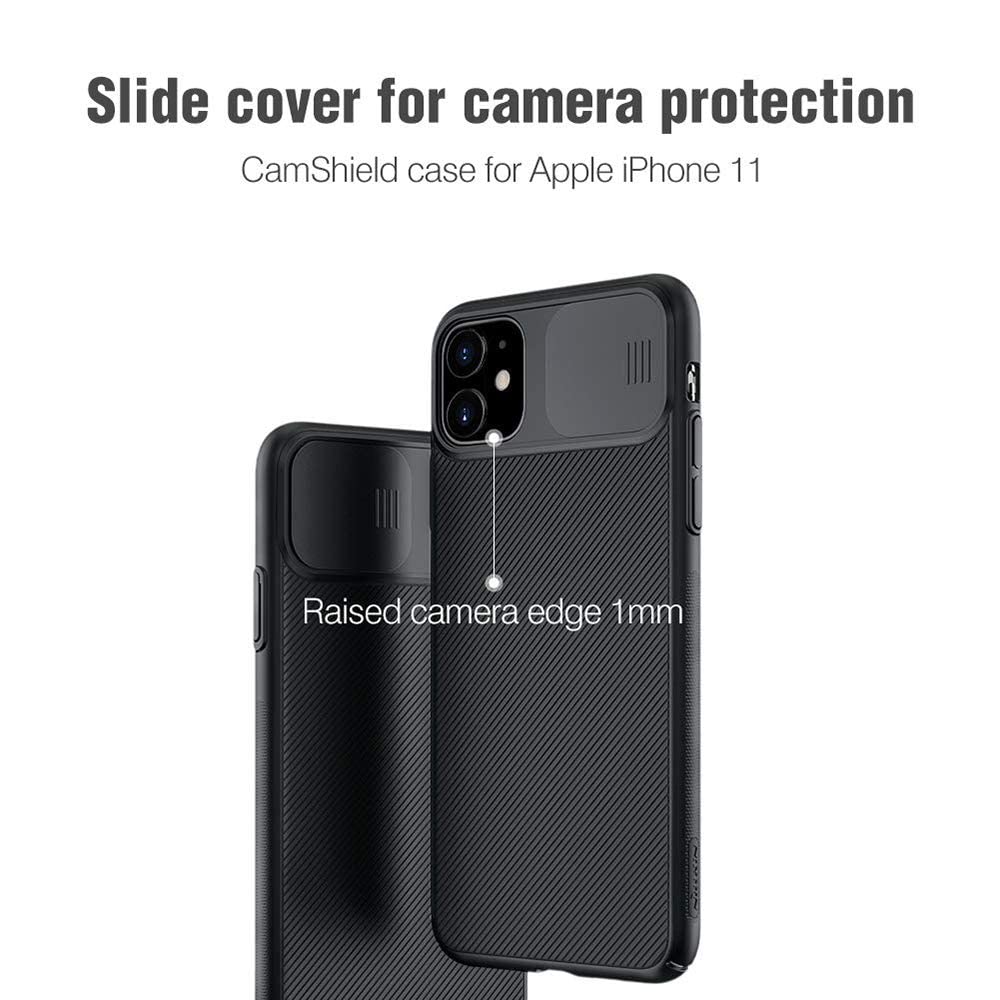 Nillkin Apple Iphone 11 Case Cam Shield Series With Camera Slide Cover Mobile Phone - Black