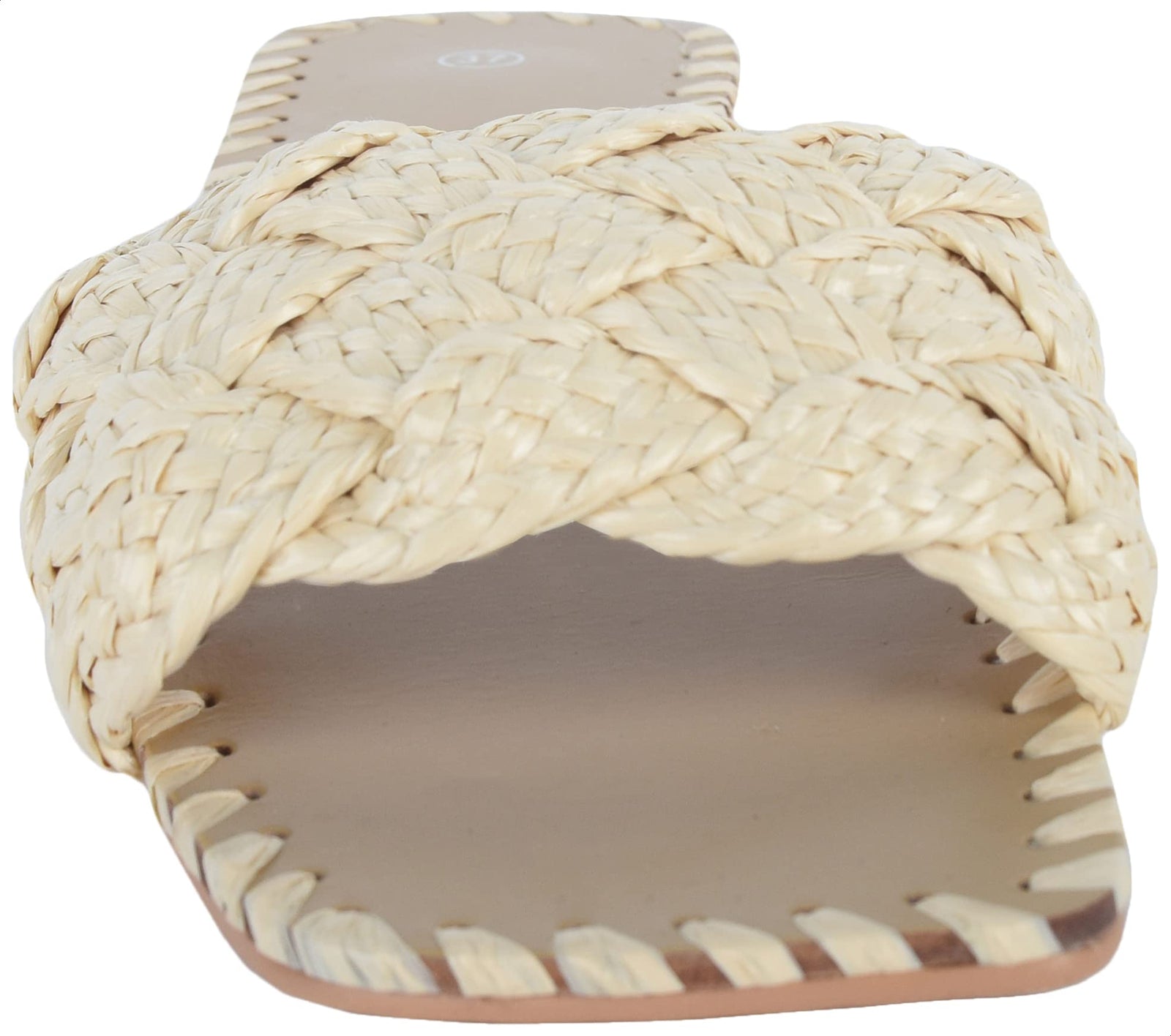 Pixi Braided Wide Strap Flat Slippers for Women