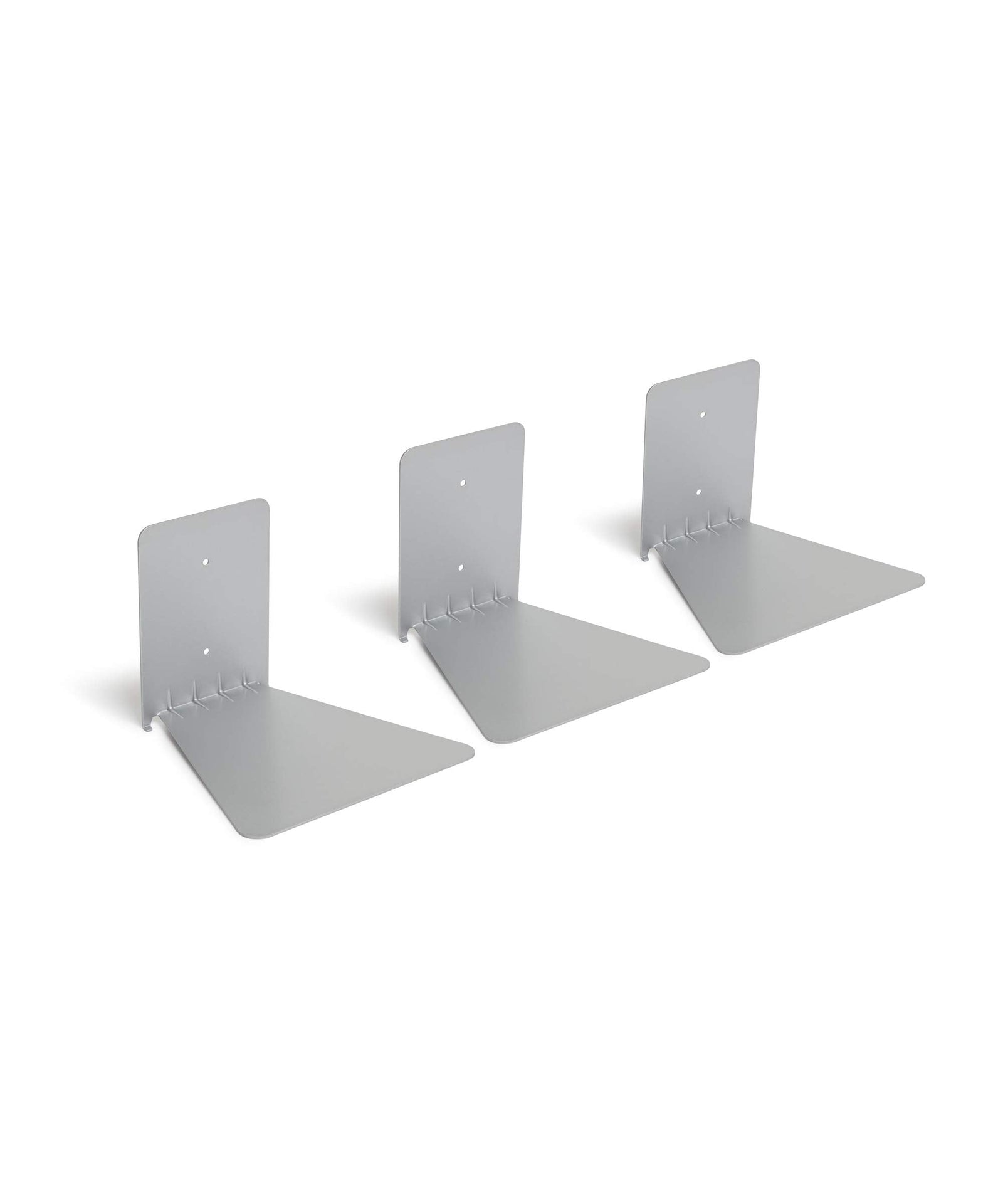 Umbra Conceal Floating Bookshelf, Large, Silver, Set Of 3 Set Of 3, Large 1005073-560