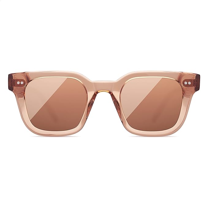 Chimi Rectangle Sunglasses For Women, Peach 004