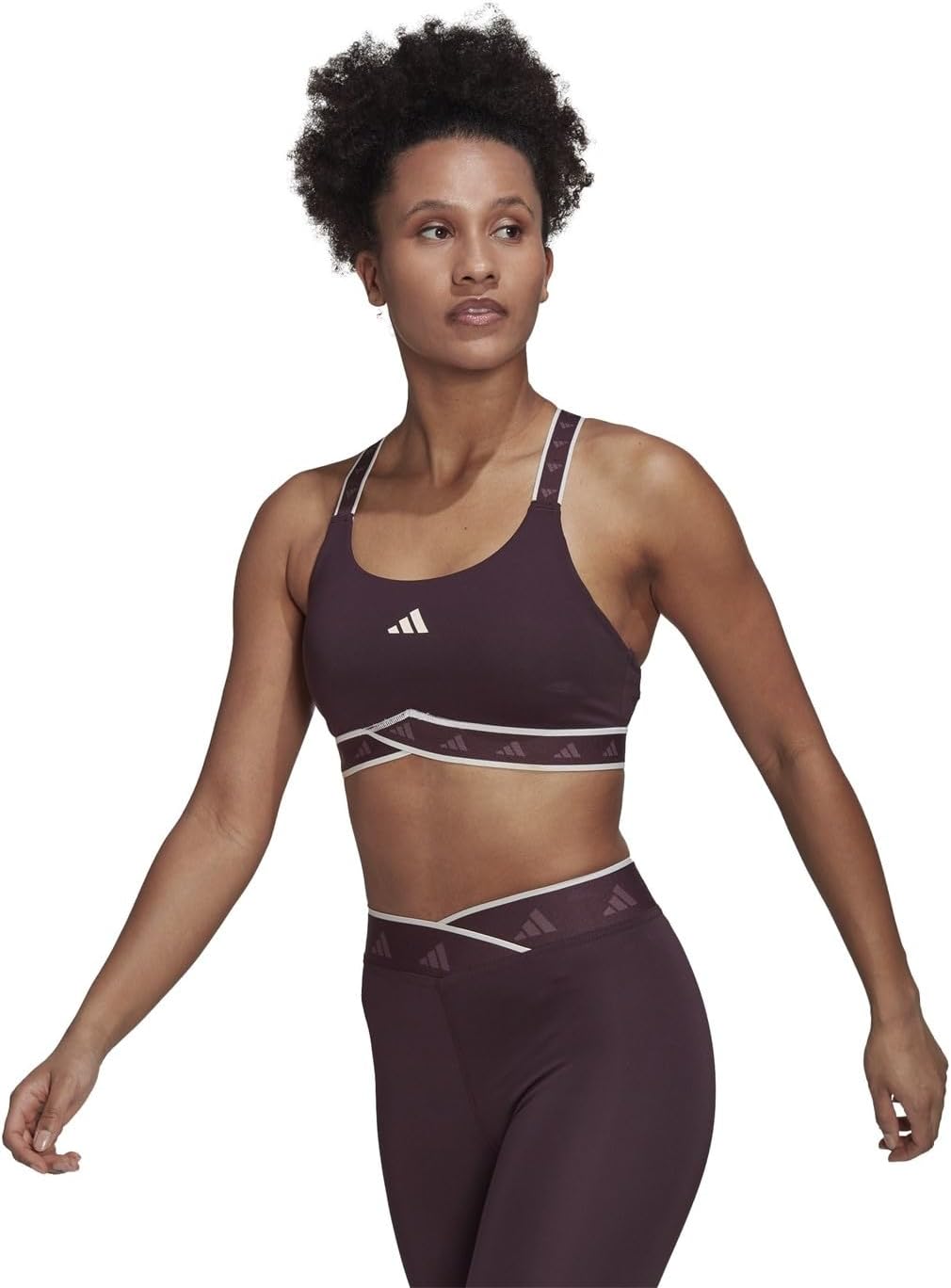 Adidas pwi ms tf hn7252 training shamar/ecrtin workout bra - medium support for women size xldd