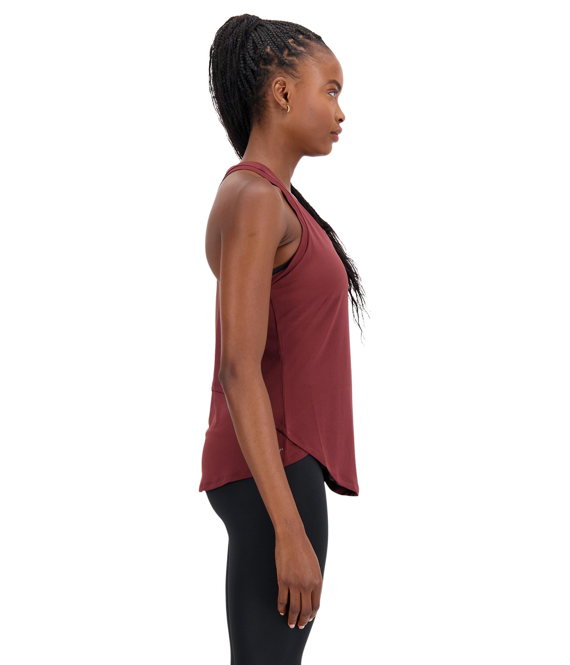 New Balance Women's Accelerate Tank Top.Burgundy.L