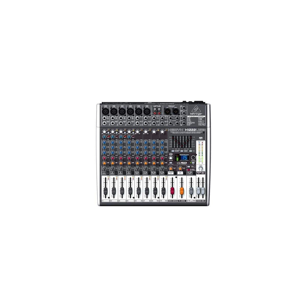 Behringer Xenyx X1222USB Premium 16-Input 2/2-Bus Mixer with USB/Audio Interface