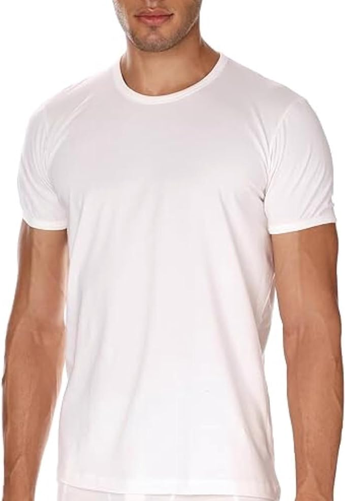 Hero Basic Men’s Set of 4 Round Neck T-Shirts + Free Boxer Underwear (Pack of 5) - White